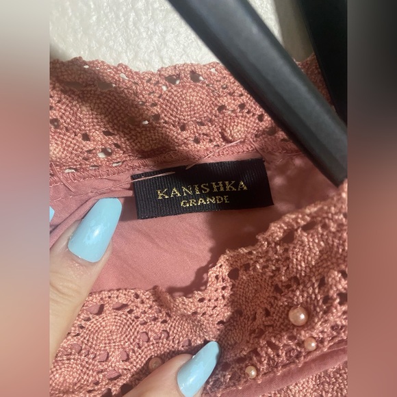 Womens Kanishka Light Pink Tank Top size L - Picture 4 of 10